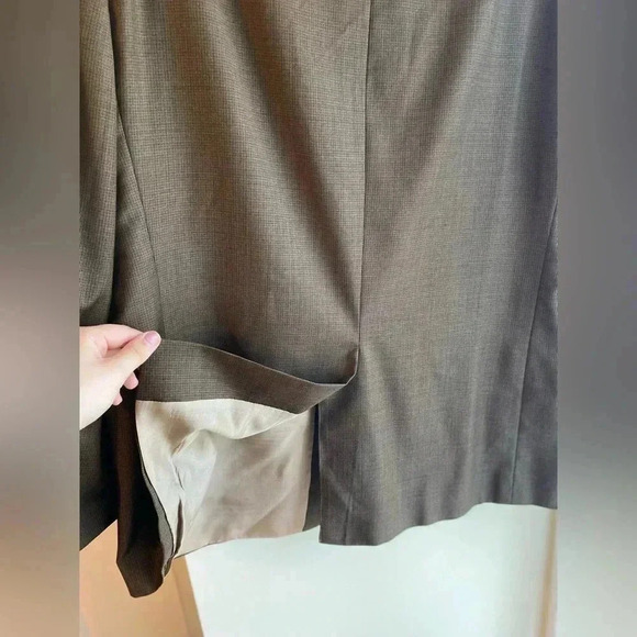 Lauren Ralph Lauren Vintage Wool Suit Jacket Blazer Brown 48R Men’s Green Label - Picture 8 of 16